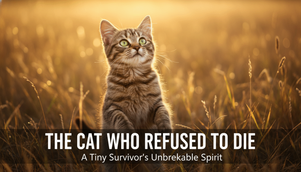 Resilient Cat: The Tiny Survivor Who Chose to Live