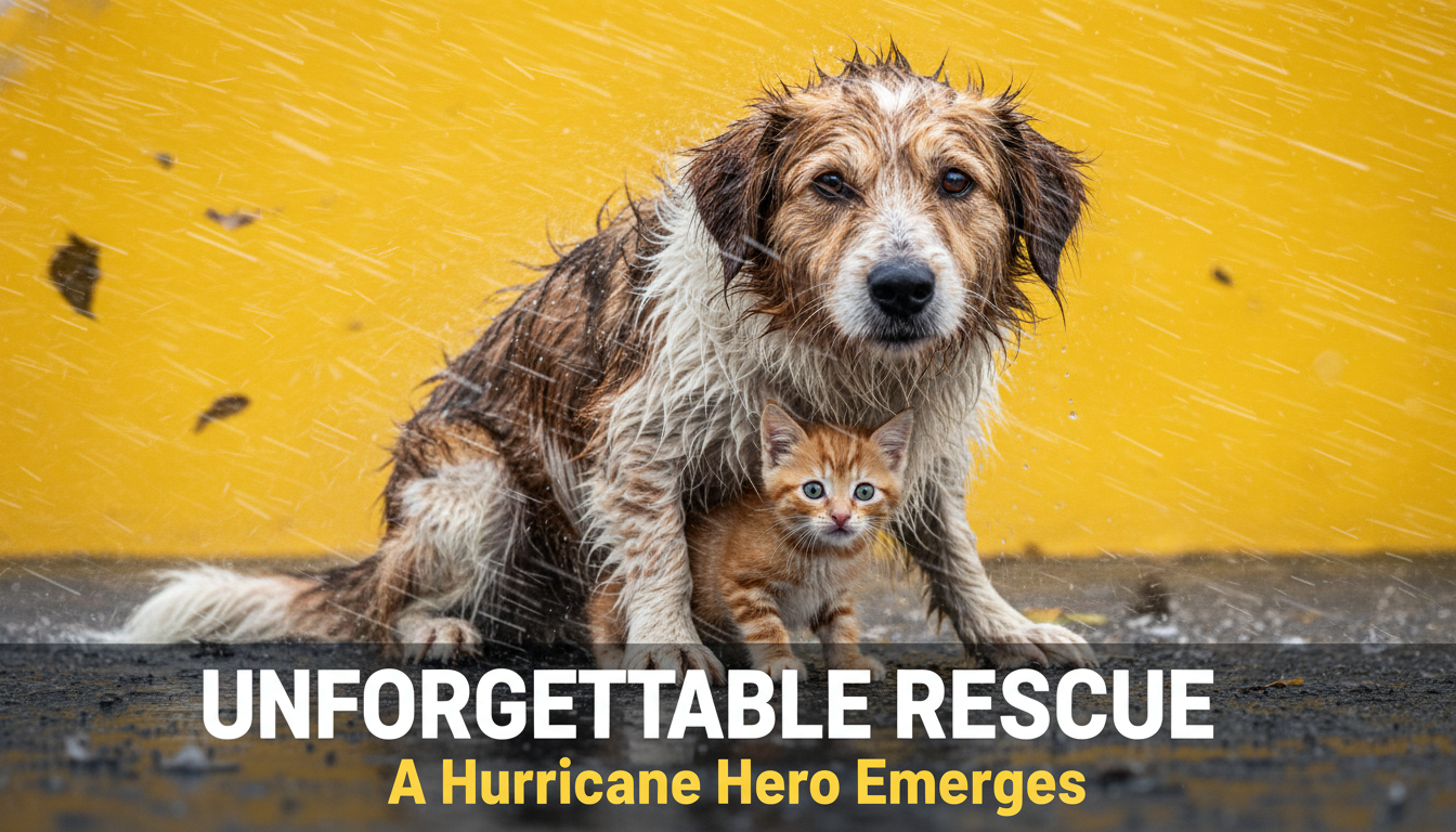 Dog Kitten Rescue: Unforgettable Hurricane Hero Story