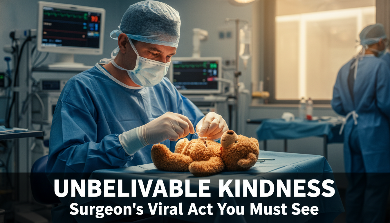 Surgeon Comforts Toy: Viral Photo of Doctor’s Kind Act